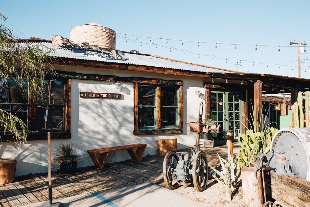 Kitchen in the Desert in Twenty Nine Palms outside