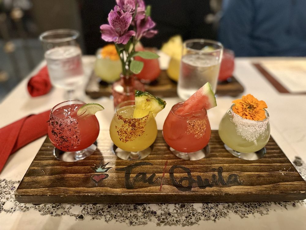 Tac/Quila restaurant and bar in Palm Springs margarita flight